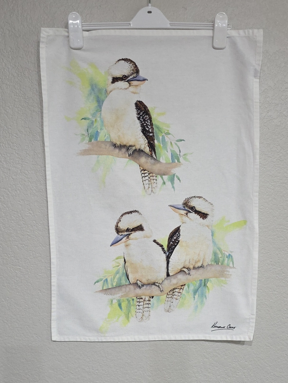 Maxwell & Williams Kookaburra Watercolor Cotton Kitchen Towel